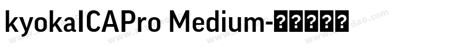 kyokaICAPro Medium字体转换